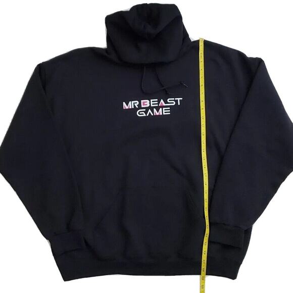 Mr. Beast Game Let The Games Begin Limited Edition Sweatshirt Hoodie 2XL‎ Black - Picture 6 of 7